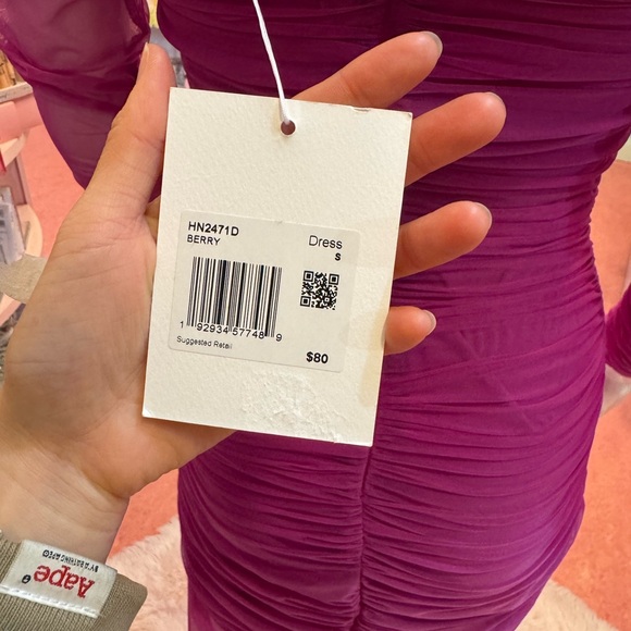 Endless Rose Off-Shoulder Ruched Dress - Picture 3 of 3